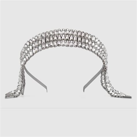 gucci hair pins|Gucci headband with rhinestones.